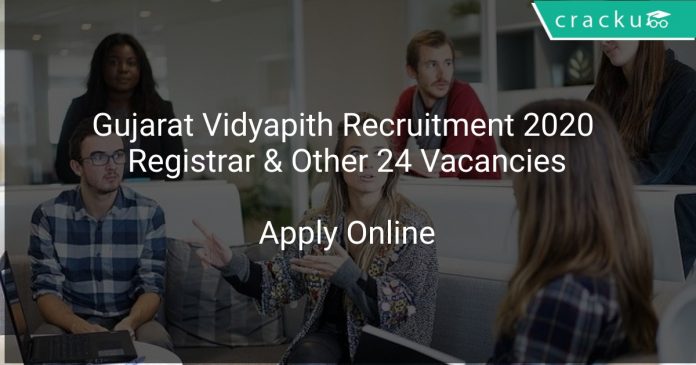 Gujarat Vidyapith Recruitment 2020