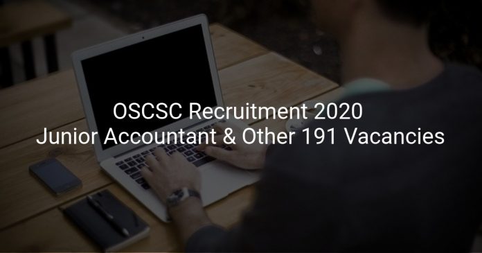 OSCSC Recruitment 2020