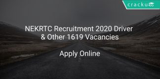 NEKRTC Driver Recruitment 2020