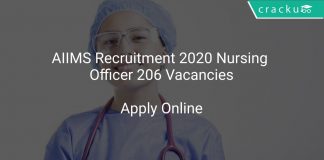 AIIMS Nursing Officer Recruitment 2020