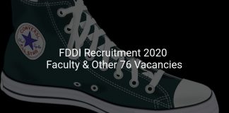 FDDI Recruitment 2020