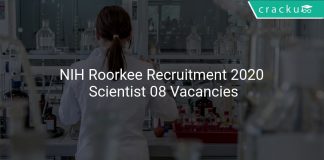 NIH Roorkee Recruitment 2020