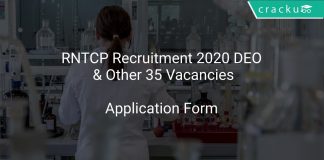 RNTCP Recruitment 2020