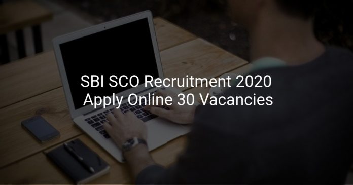 SBI SCO Recruitment 2020