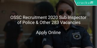 OSSC Sub Inspector Recruitment 2020