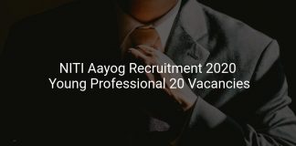 NITI Aayog Recruitment 2020