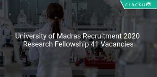 University of Madras Recruitment 2020