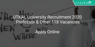 UTKAL University Recruitment 2020