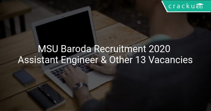 MSU Baroda Recruitment 2020