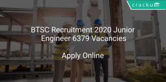 BTSC JE Recruitment 2020