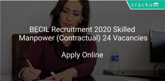 BECIL Skilled Manpower Recruitment 2020
