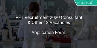 IPFT Recruitment 2020