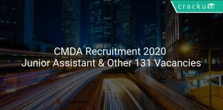 CMDA Recruitment 2020