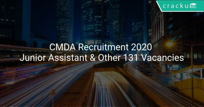 CMDA Recruitment 2020
