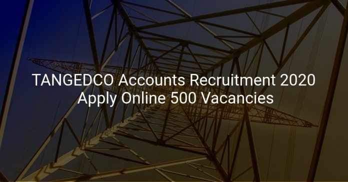 TANGEDCO Accounts Recruitment 2020