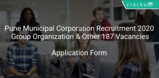 Pune Municipal Corporation Recruitment 2020 Group Organization & Other 187 Vacancies
