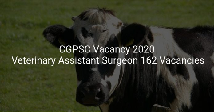 CGPSC Vacancy 2020