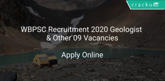 WBPSC Recruitment 2020 Geologist & Other 09 Vacancies