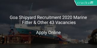 Goa Shipyard Recruitment 2020 Marine Fitter & Other 43 Vacancies