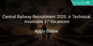 Central Railway Recruitment 2020 Jr Technical Associate 37 Vacancies