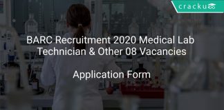 BARC Recruitment 2020 Medical Lab Technician & Other 08 Vacancies