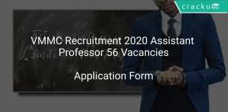 VMMC Recruitment 2020 Assistant Professor 56 Vacancies