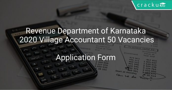 Revenue Department of Karnataka 2020 Village Accountant 50 Vacancies
