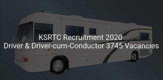 KSRTC Recruitment 2020
