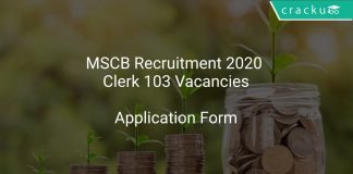MSCB Recruitment 2020 Clerk 103 Vacancies