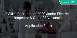 RVUNL Recruitment 2020 Junior Electrical Inspector & Other 83 Vacancies
