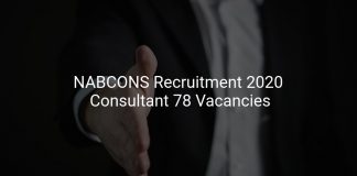 NABCONS Recruitment 2020