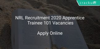 NRL Recruitment 2020 Apprentice Trainee 101 Vacancies