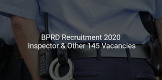 BPRD Recruitment 2020