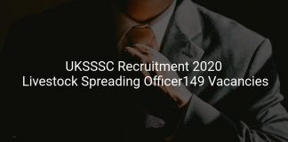 UKSSSC Recruitment 2020
