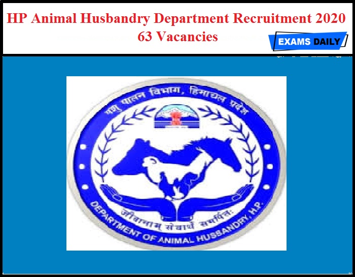 HP Animal Husbandry Logo - Latest Govt Jobs 2021 | Government Job Vacancies  Notification Alert