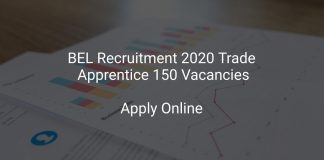 BEL Recruitment 2020 Trade Apprentice 150 Vacancies