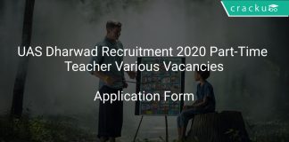 UAS Dharwad Recruitment 2020 Part-Time Teacher Various Vacancies