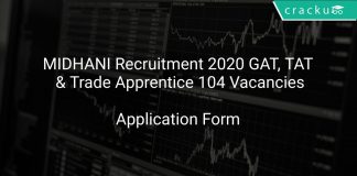 MIDHANI Recruitment 2020 GAT, TAT & Trade Apprentice 104 Vacancies