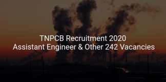 TNPCB Recruitment 2020
