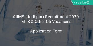 AIIMS (Jodhpur) Recruitment 2020 MTS & Other 06 Vacancies