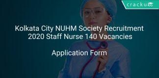 Kolkata City NUHM Society Recruitment 2020 Staff Nurse 140 Vacancies