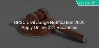 BPSC Civil Judge Notification 2020
