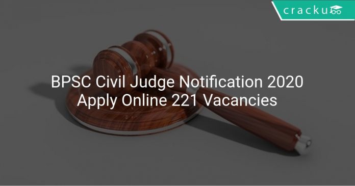 BPSC Civil Judge Notification 2020