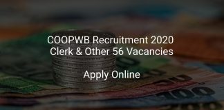 COOPWB Recruitment 2020 Clerk & Other 56 Vacancies