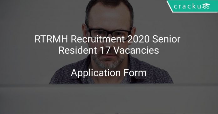 RTRMH Recruitment 2020