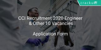 CCI Recruitment 2020 Engineer & Other 10 Vacancies