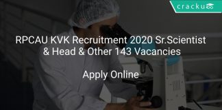 RPCAU KVK Recruitment 2020 Sr. Scientist & Head & Other 143 Vacancies