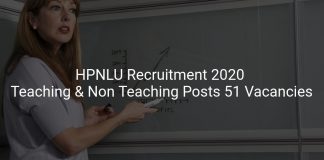 HPNLU Recruitment 2020