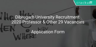 Dibrugarh University Recruitment 2020 Professor & Other 29 Vacancies