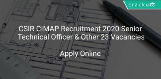 CSIR CIMAP Recruitment 2020